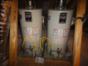Traditional tank gas water heaters